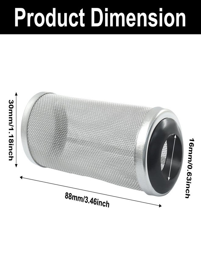 Murtenze 16mm Stainless Steel Aquarium Filter Intake Cover, Shrimp Filter Guard Metal Fish Tank, Mesh Tube Net Cover for Fish Tank - Image 3